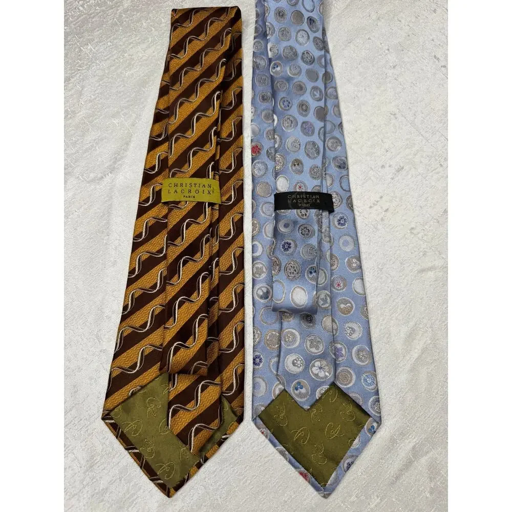Lot of 2 Vintage Christian Lacroix Paris Ties Made in Italy